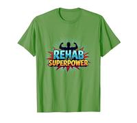 La réadaptation est Mon Super Pouvoir, ma Force de Motivation et de rétablissement T-Shirt, Homme, Herbe, 3XL