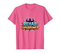 La réadaptation est Mon Super Pouvoir, ma Force de Motivation et de rétablissement T-Shirt, Homme, Rose chiné, 3XL