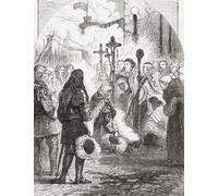 La réception de Jacques II à Dublin 1698. Après avoir été déposé dans la Glorieuse Révolution de 1688, James II est allé en exil en France où il a été accueilli par son cousin Louis XIV. Louis était
