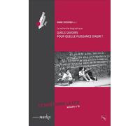 La recherche biographique Quels savoirs pour quelle puissance d'agir - Anne Dizerbo - L'harmattan - broché - Revue