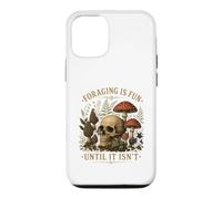 La Recherche de Nourriture est Amusante jusqu'à ce qu'elle ne Soit Pas | Plante rétro en Forme de crâne Champignon Coque pour iPhone 12/12 Pro