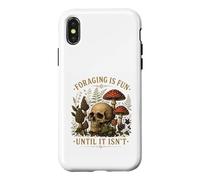 La Recherche de Nourriture est Amusante jusqu'à ce qu'elle ne Soit Pas | Plante rétro en Forme de crâne Champignon Coque pour iPhone X/XS