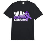 La réduction des méfaits est Le Mois de la Sensibilisation aux surdoses dans Les Soins de santé Comfort Colors Adult Heavyweight T-Shirt