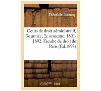 La Réforme De La Licence En Droit Au Point De Vue De L'enseignement Du Droit Administratif