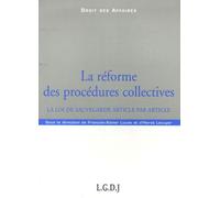 La Réforme Des Procédures Collectives - La Loi De Sauvegarde Article Par Article