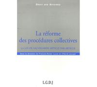 La réforme des procédures collectives La loi de sauvegarde article par article - lucas f.-x. Lécuyer h. - Lgdj - broché - Etude
