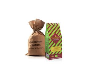 La Regina Dei Caribbean Organic, Tazzadoro, Café en grains bio, torréfaction moyenne, sac en jute, café expresso italien, saveur douce mais intense, 100% Arabica, paquet de 2 x 250 g