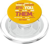 La règle d'or : Faites aux Autres (Matthieu 7, 12 ESV) PopSockets PopGrip pour MagSafe