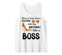 La Reine de Juillet bienheureuse Entre dans Mon Anniversaire comme Un Boss Débardeur