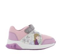 LA Reine des NEIGES Basket Lumineuse Fille de 2 à 8 Ans, Chaussure Enfant Jolie avec Anna et Elsa 29 EU, Disney Frozen Sneaker à Scratch et LED, Idéale pour l'École et l’Extérieur