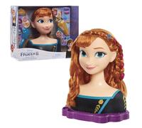 LA REINE DES NEIGES Disney 2 - Anna, Tête à Coiffer Deluxe, 18 Accessoires de Coiffure Inclus, Jouet pour Enfants dès 3 Ans, GIOCHI PREZIOSI, FRND7