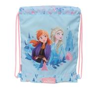 safta La Reine des neiges Ice Magic - Sac à dos plat junior, idéal pour enfants de différents âges, confortable et polyvalent, qualité et résistance, 26 x 34 cm, bleu clair, M, Décontracté
