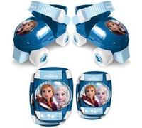 Stamp- Set Patins à roulettes, C/Genouillères, LA Reine des NEIGES II Disney Anna, Elsa, RN244035, Blue & White, 23-27