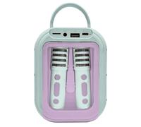 Lexibook Karaoké Bluetooth Frozen BTC030FZ – 2 micros sans fil, batterie intégrée violet/vert