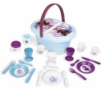 La Reine Des Neiges-Panier Pique Nique-Poignée De Transport-21 Accessoires-Tasses,Verres,Assiettes,Cuillères,Fourchettes Et Autres-A Partir De 3 Ans-Fabrication Française