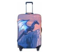La Reine des Neiges Peak Ice Dragon - Housses de bagages élastiques pour valises de protection pour bagages de 45 à 32 cm, Noir, CH