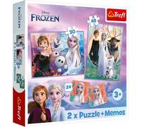 La reine des neiges Puzzle 30 et 48 piéces et memos