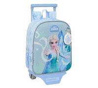 La Reine des Neiges Sac à Dos de crèche avec Chariot SAFTA, idéal pour Les Enfants de différents âges, Confortable et Polyvalent, qualité et résistance, 22 x 10 x 27 cm