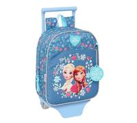 La Reine des Neiges Sac à Dos de crèche avec Chariot SAFTA, idéal pour Les Enfants de différents âges, Confortable et Polyvalent, qualité et résistance, 22 x 10 x 27 cm