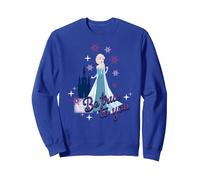 La Reine des Neiges, sois fidèle à toi, princesse Elsa Sweatshirt, Unisexe pour adultes, Bleu Royal, L