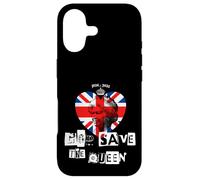 La Reine Elizabeth II Dieu Sauve la Reine Punk Memoriam Love Coque pour iPhone 17