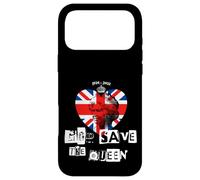 La Reine Elizabeth II Dieu Sauve la Reine Punk Memoriam Love Coque pour iPhone 17 Pro Max