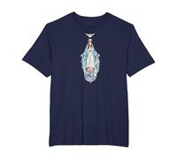 La Reine et la Mère de la Fin Times Notre Dame Vierge Marie T-Shirt, Homme Grandes Tailles, Bleu Marine, 6X Tall