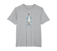 La Reine et la Mère de la Fin Times Notre Dame Vierge Marie T-Shirt, Homme Grandes Tailles, Gris Chiné, 4X Tall