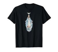 La Reine et la Mère de la Fin Times Notre Dame Vierge Marie T-Shirt, Homme, Noir, 4XL
