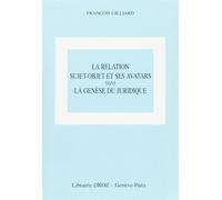 La relation sujet objet et ses avatars dans la genese juridique