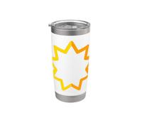 La religion bahaïe devrait unir tous les cœurs Symbole bahá'i Unité Gobelet isotherme en acier inoxydable double paroi