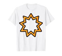 La Religion bahaïe devrait unir Tous Les cœurs Symbole bahá'i Unité T-Shirt Graphique avec Valeur, Homme, Blanc, S