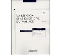 La religion et le droit civil du mariage Tome 7 - Le tertre c. - Defrenois Eds - broché - Etude