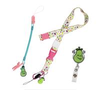 La Repera de Enfermera Lanyard d'infirmière + enrouleur rétractable + porte-ciseaux | Mini set 3 accessoires d'infirmière | Accessoires infirmières vétérinaires et TCAE | Cadeaux infirmiers et TCAE