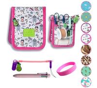 La Repera de Enfermera® Protège-poches Infirmerie + Porte-ciseaux Infirmerie + Stylo 6 couleurs + Bracelet | Organisateur de sacs | Accessoires Infirmière TCAE Vétérinaire (WHITE/PINK NURSES)