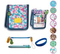 La Repera de Enfermera® Protège-poches Infirmerie + Porte-ciseaux Infirmerie + Stylo 6 Couleurs + Bracelet | Organisateur de sacs | Accessoires Infirmière TCAE Vétérinaire (BUBBLES & DAISIES)