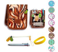 La Repera de Enfermera® Protège-poches Infirmerie + Porte-ciseaux Infirmerie + Stylo 6 Couleurs + Bracelet | Organisateur de sacs | Accessoires Infirmière TCAE Vétérinaire (TIGER SKIN)