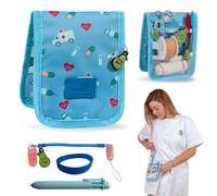 La Repera de Enfermera® Trousse d'infirmière + porte-ciseaux d'infirmière + stylo 6 couleurs + bracelet : organisateur de poche | Cadeaux d'infirmière | Accessoires infirmiers (BLUE NURSEES)