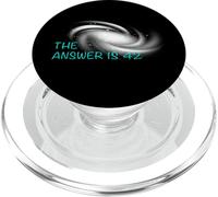La réponse est 42 Universe Galaxy Solar System Science PopSockets PopGrip pour MagSafe