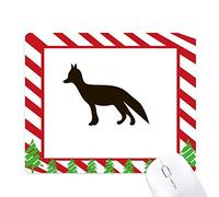 la représentation Animale Black Fox Mignon Tapis de Souris Canne de noël du Tapis.