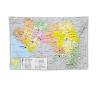 La République de Guinée Carte du Monde Affiches Tapisserie Peinture Décorative Murale Impression Photo Cadeaux Décoration Intérieure Moderne Tapisseries 102cmx152cm