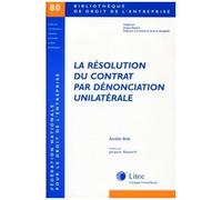 La Résolution Du Contrat Par Dénonciation Unilatérale