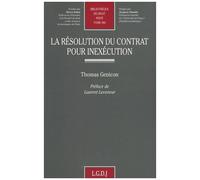 La Résolution Du Contrat Pour Inexécution