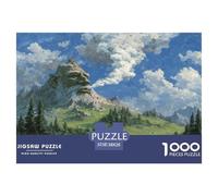 La Respiration du Dieu de la Montagne Puzzle Amusant Divertissement Créatif Pièces Parfaitement Assorties 1000 Pièces The Azure Ridge Casse-tête Qualité Premium pour Adultes 38x26cm/1000pcs