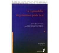 La responsabilité du gestionnaire public local Pur (Auteur)