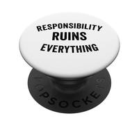 La responsabilité du Sarcasme ruine Tout ce Qui est drôle pour Hommes PopSockets PopGrip Adhésif