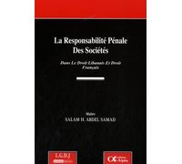 La responsabilité pénale des sociétés ABDEL-SAMAD S.-H. (Auteur)