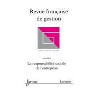 La responsabilite sociale de l'entreprise revue franþaise de - Collectif - Hermes Science Publications - broché - Livre