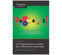La Responsabilité Sociétale Des Collectivités Territoriales