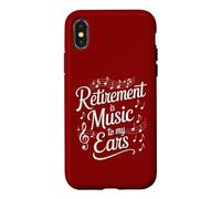 La Retraite est de la Musique pour Mes Oreilles Professeur de Musique à la Retraite drôle Coque pour iPhone X/XS